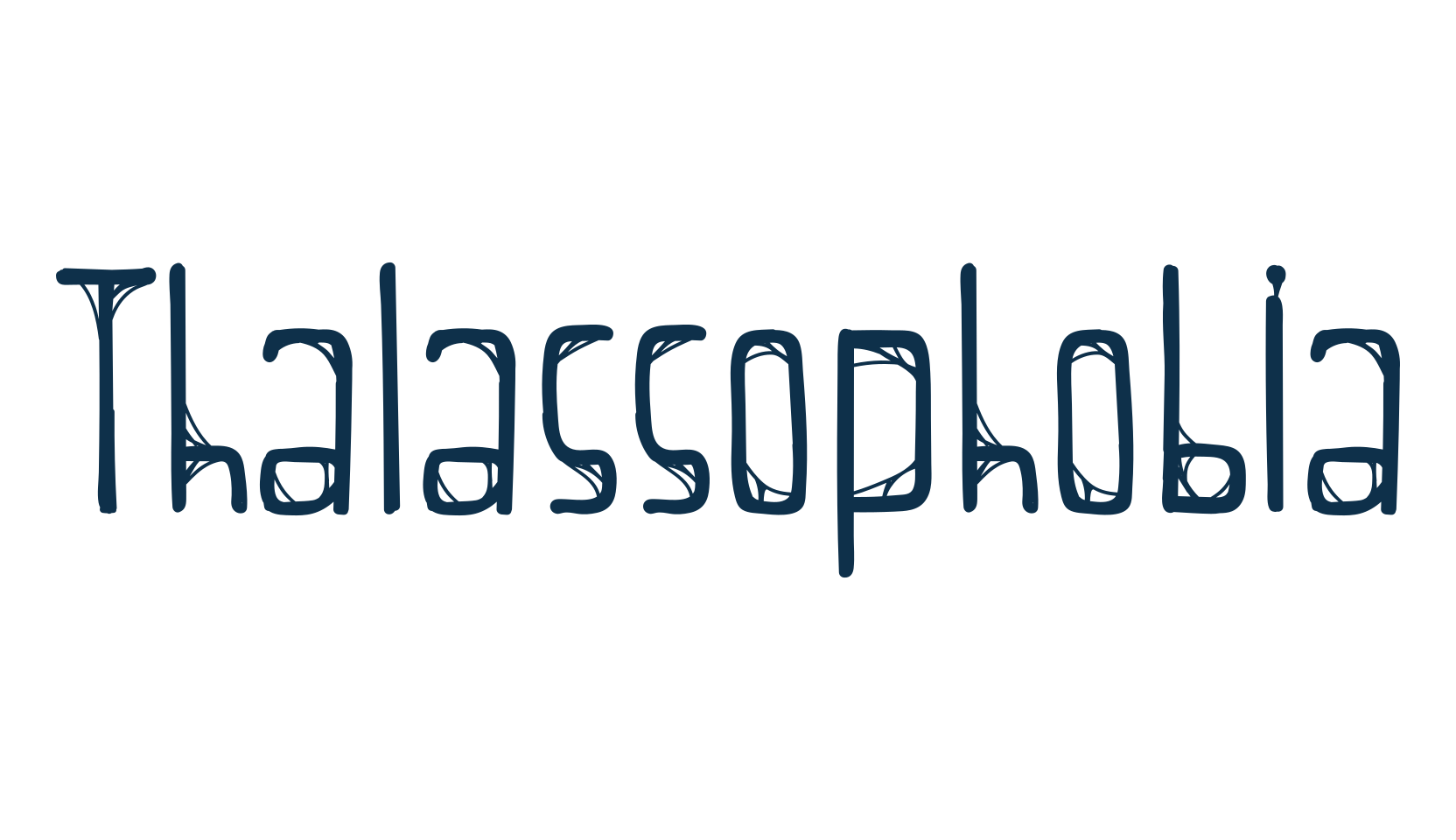 Thalassophobia, halloween font preview