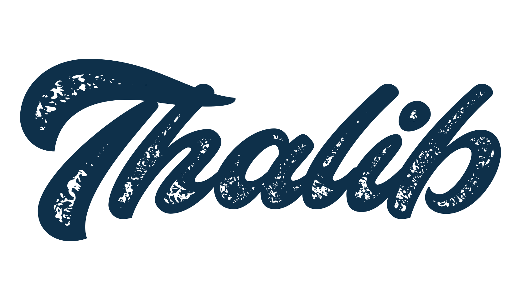 Thalib, fancy old school decorative script calligraphy font preview