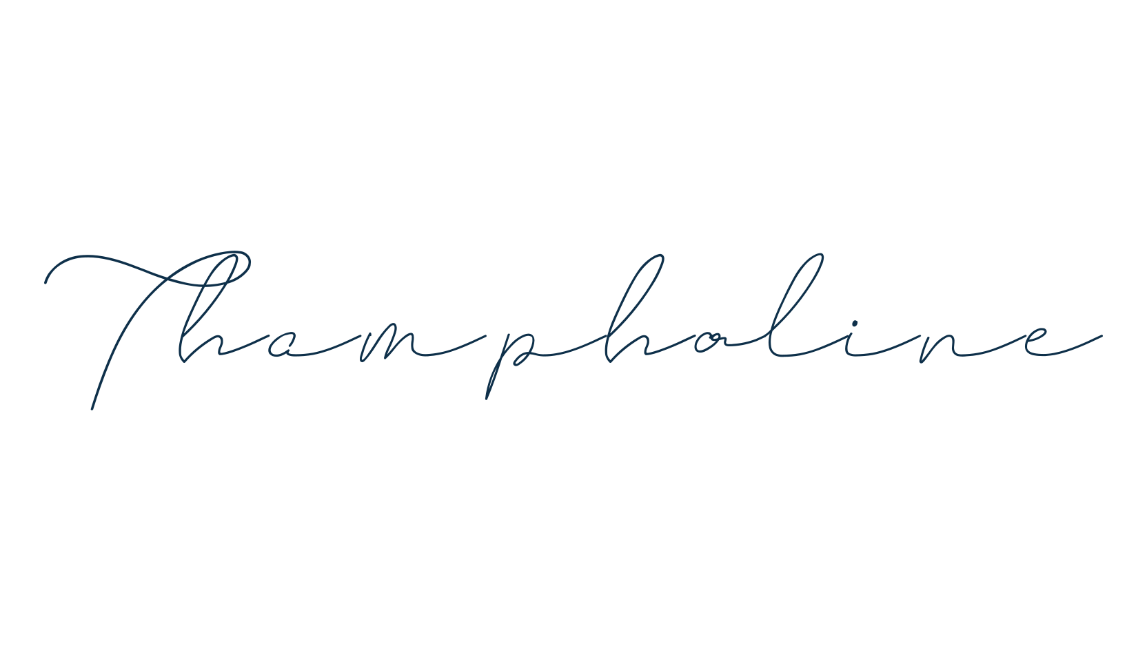 Thampholine, script handwritten fancy decorative calligraphy font preview
