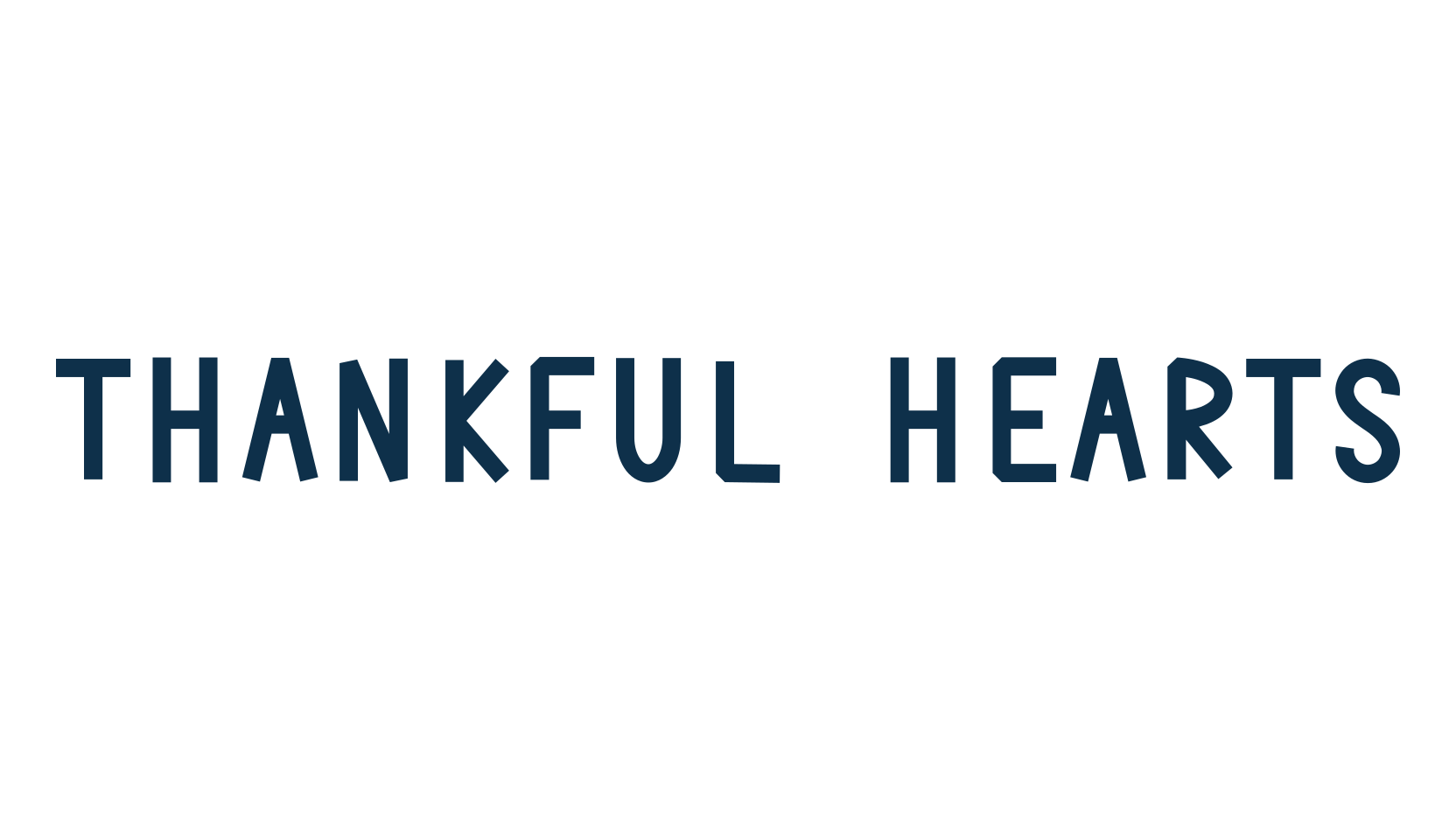 Thankful Hearts, various font preview
