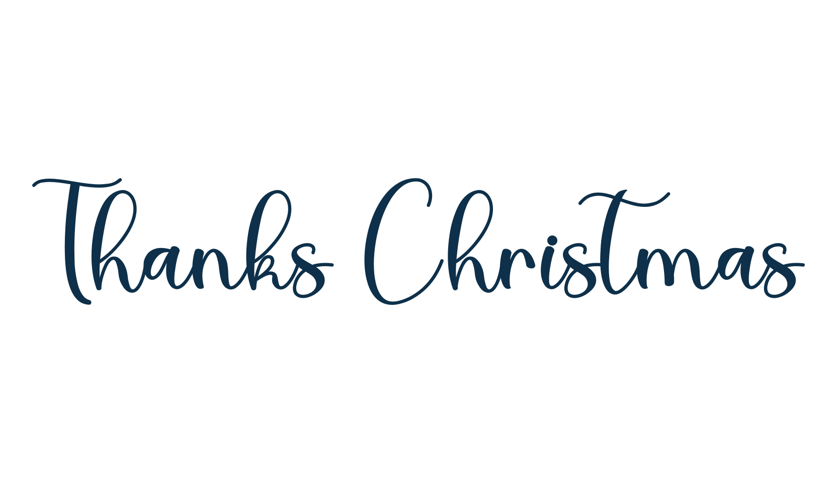 Thanks Christmas, fancy decorative font preview