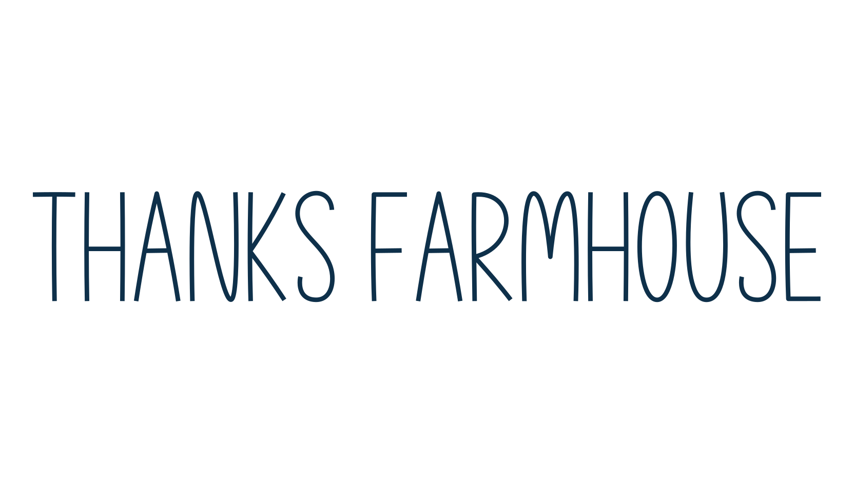 Thanks Farmhouse, fancy various decorative font preview