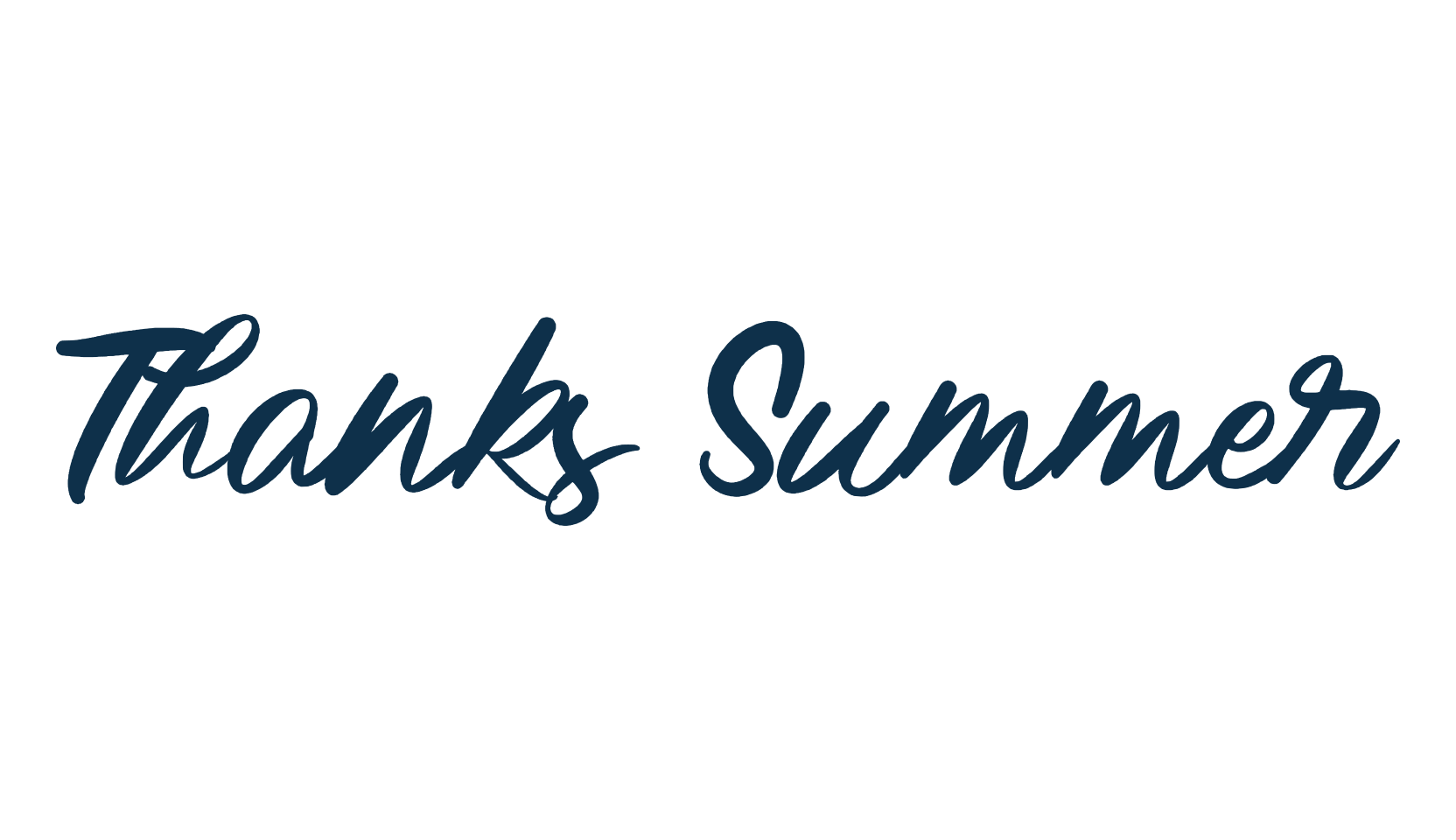 Thanks Summer, script handwritten fancy decorative calligraphy font preview