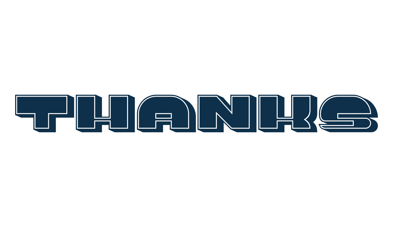 Thanks (thanks), fancy groovy decorative font preview
