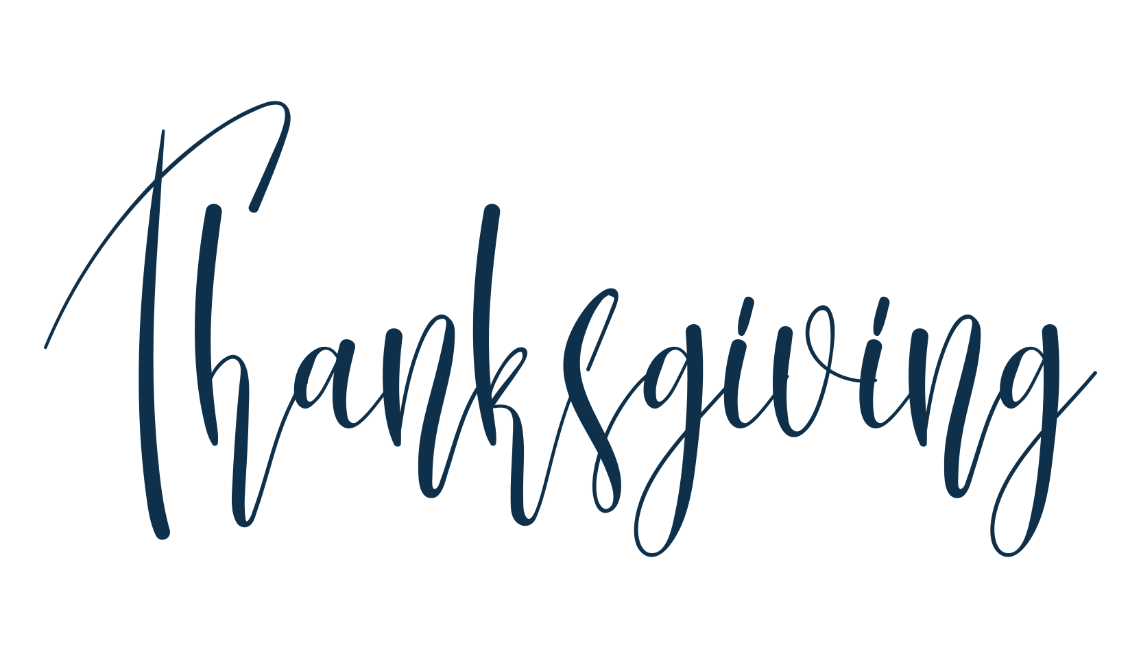 Thanksgiving, handwriting font preview