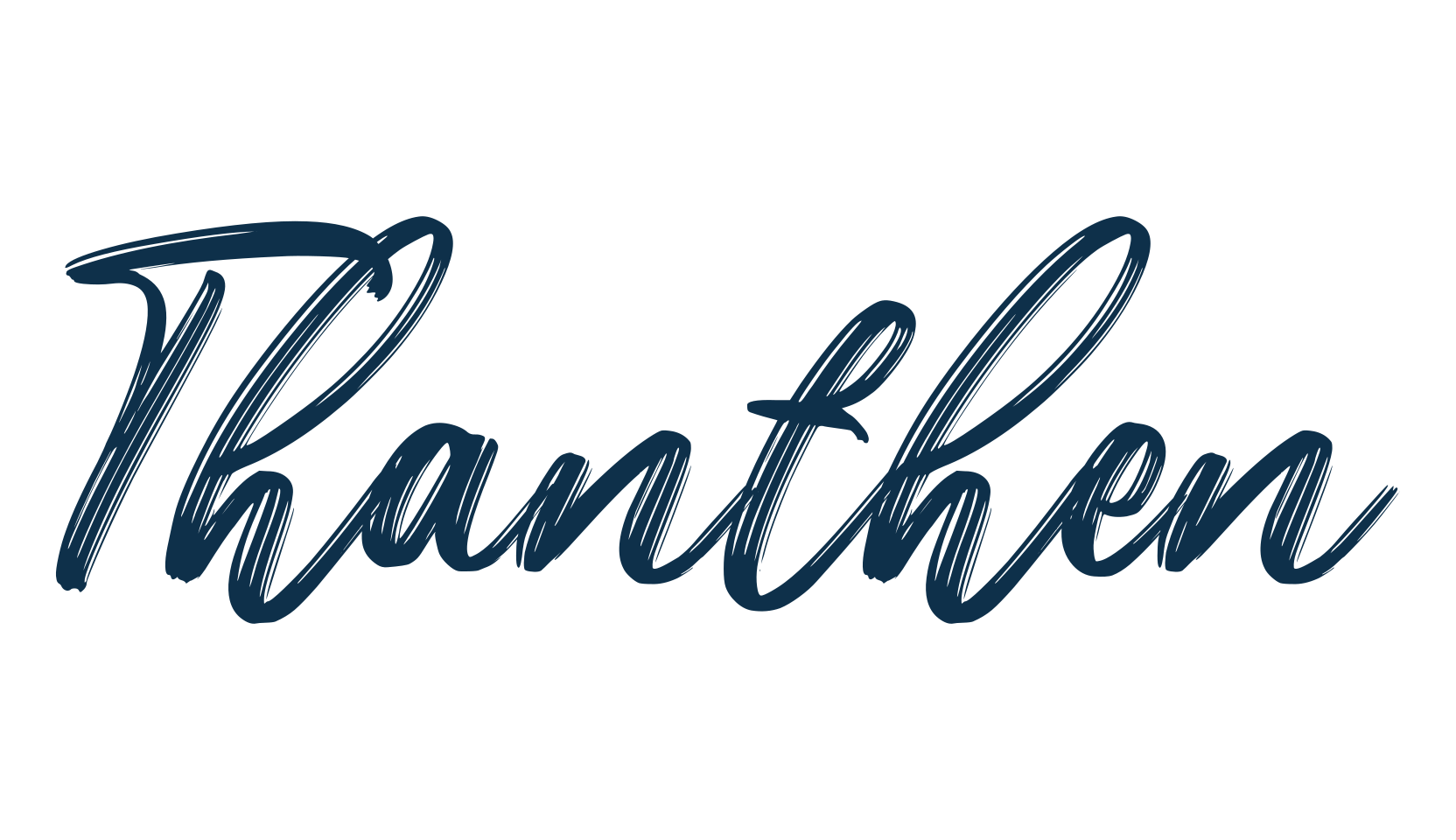 Thanthen, brush font preview