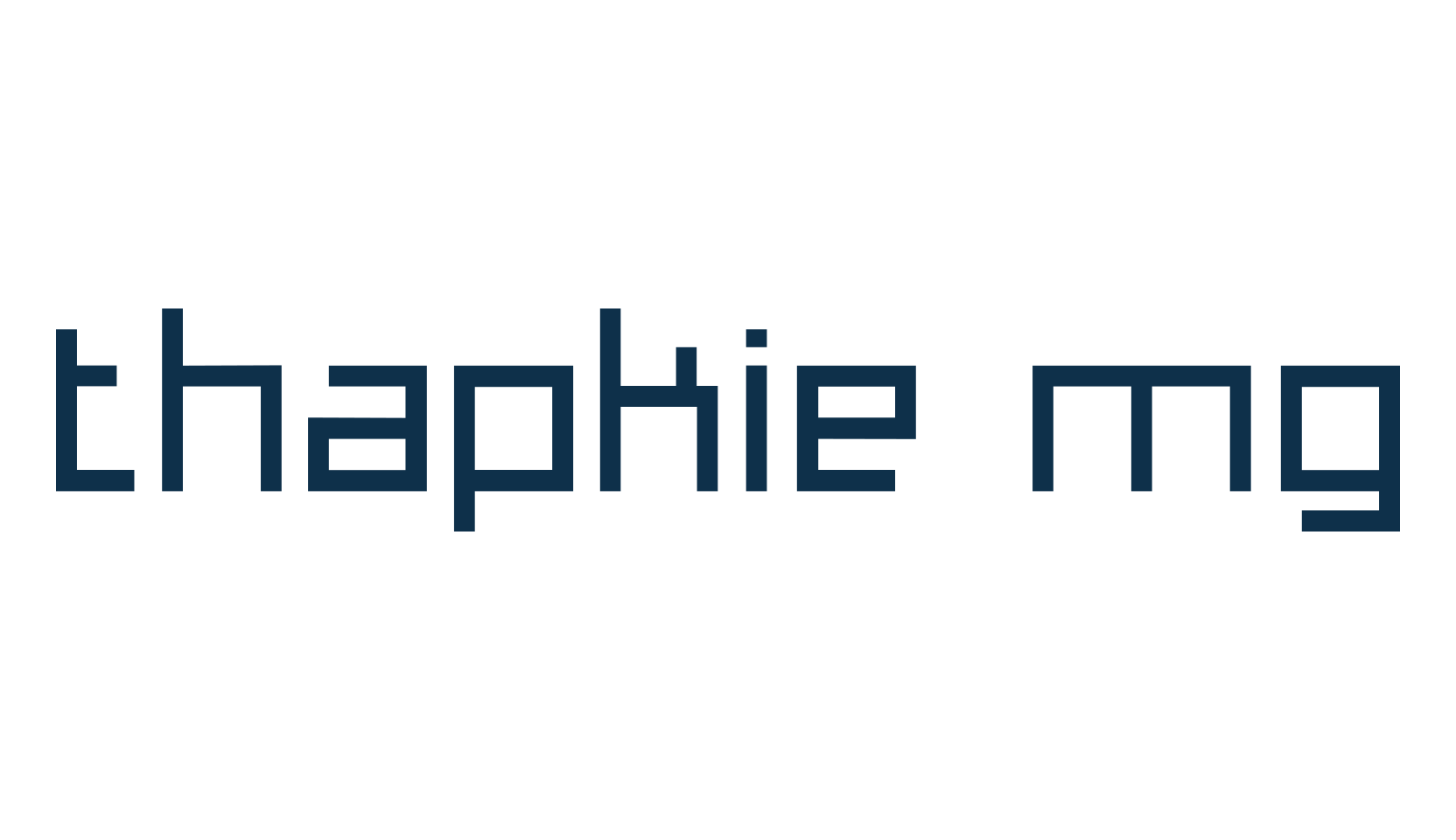 Thapkie MG, square font preview