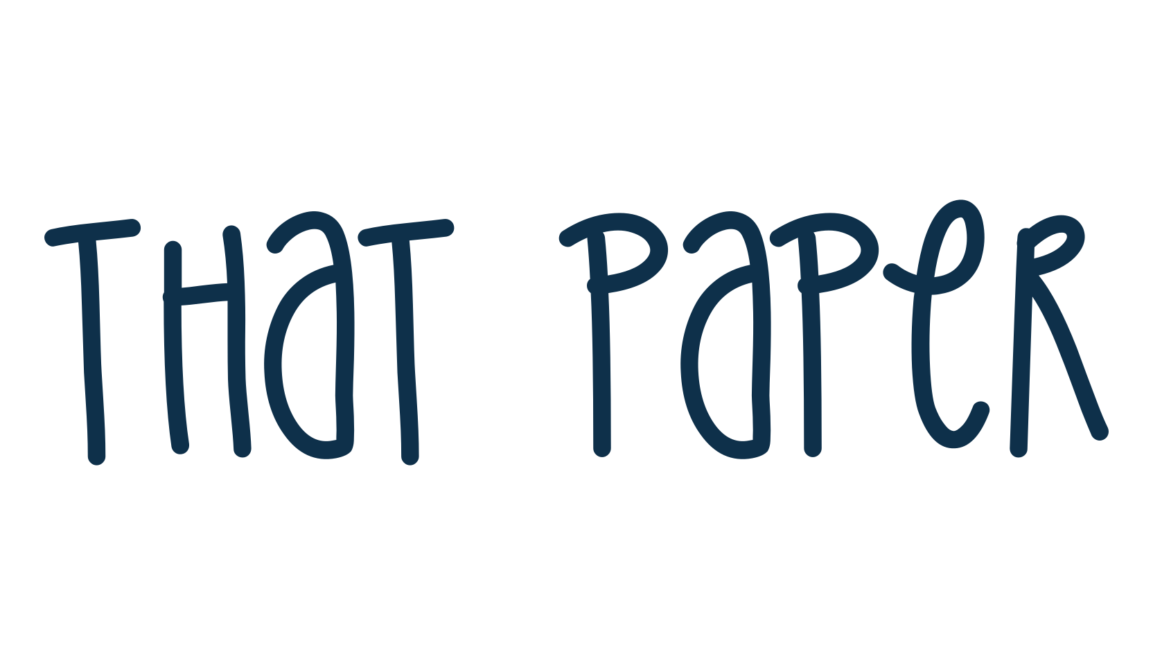 That Paper, handwriting font preview