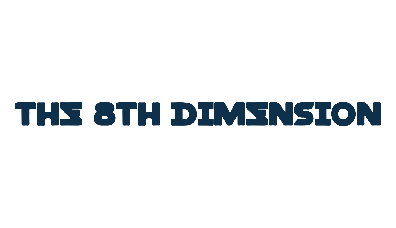 The 8th Dimension, fancy various decorative font preview