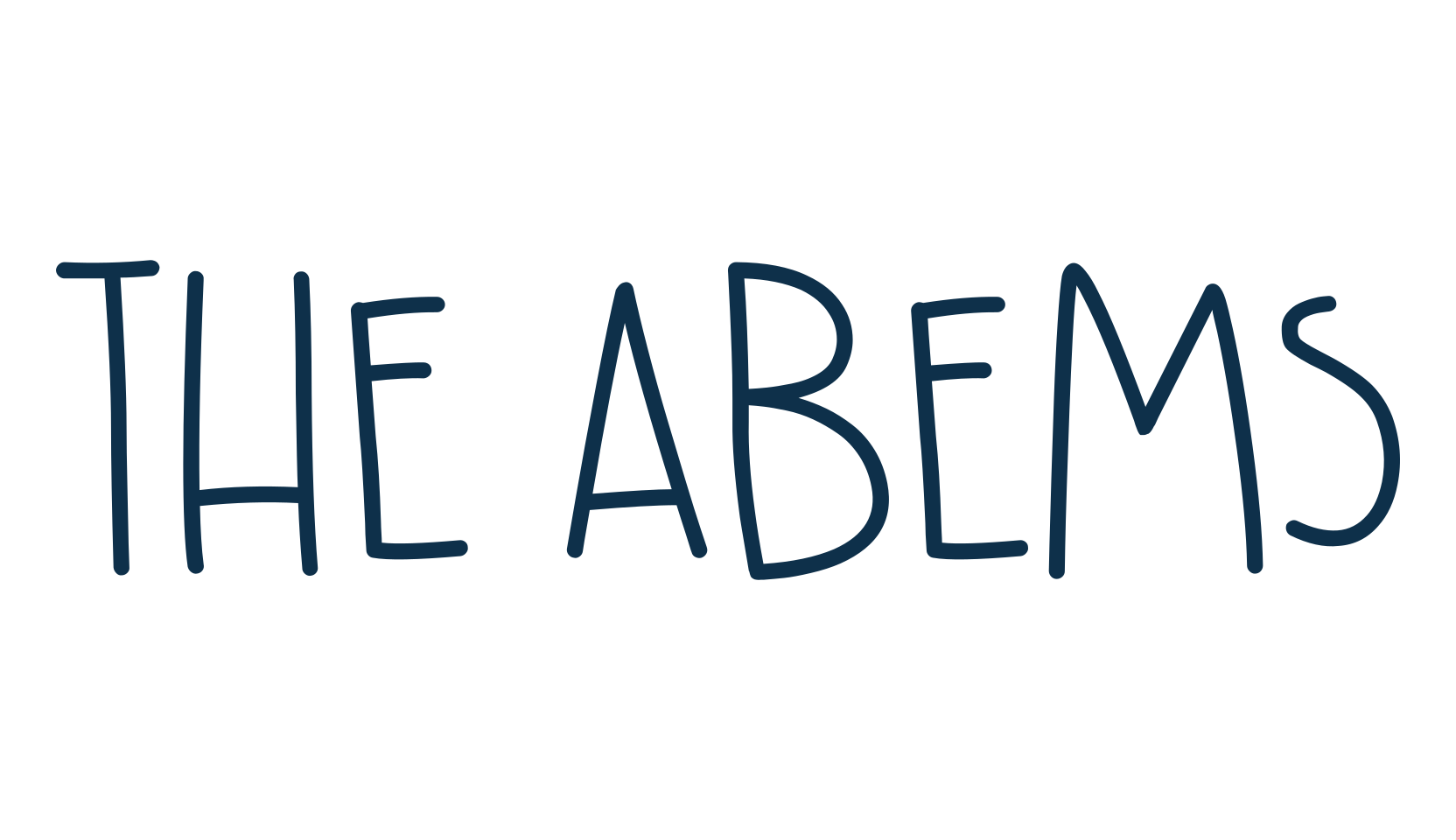 The Abems, handwriting font preview