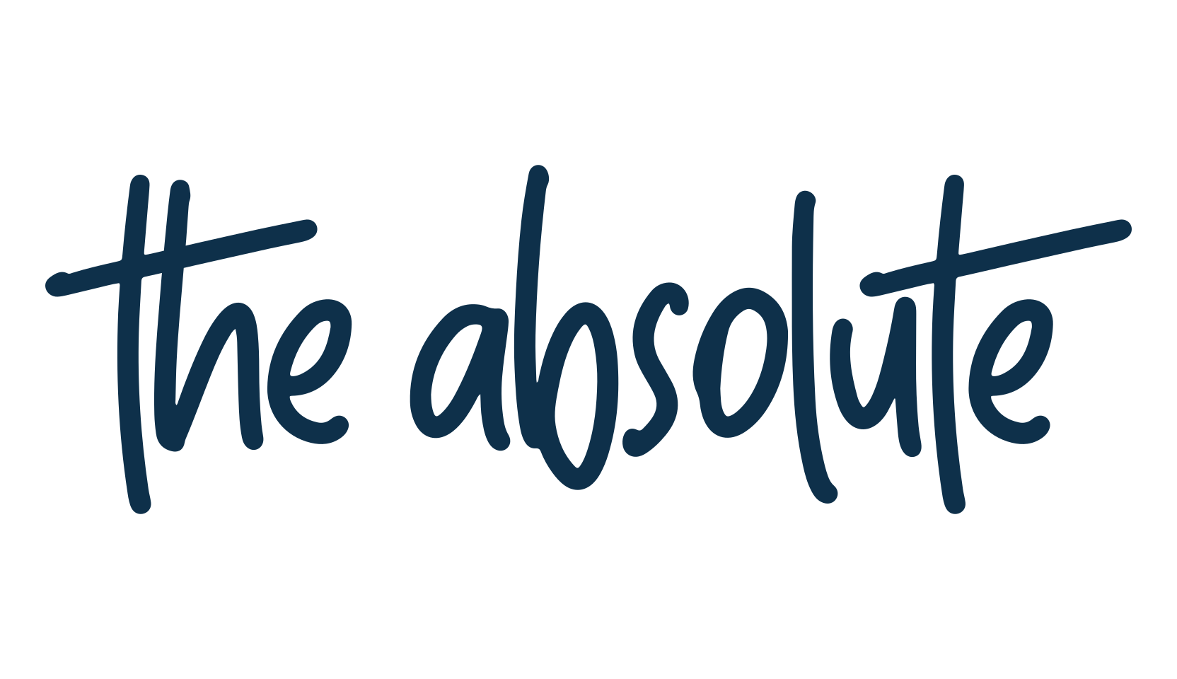 The Absolute, handwriting font preview