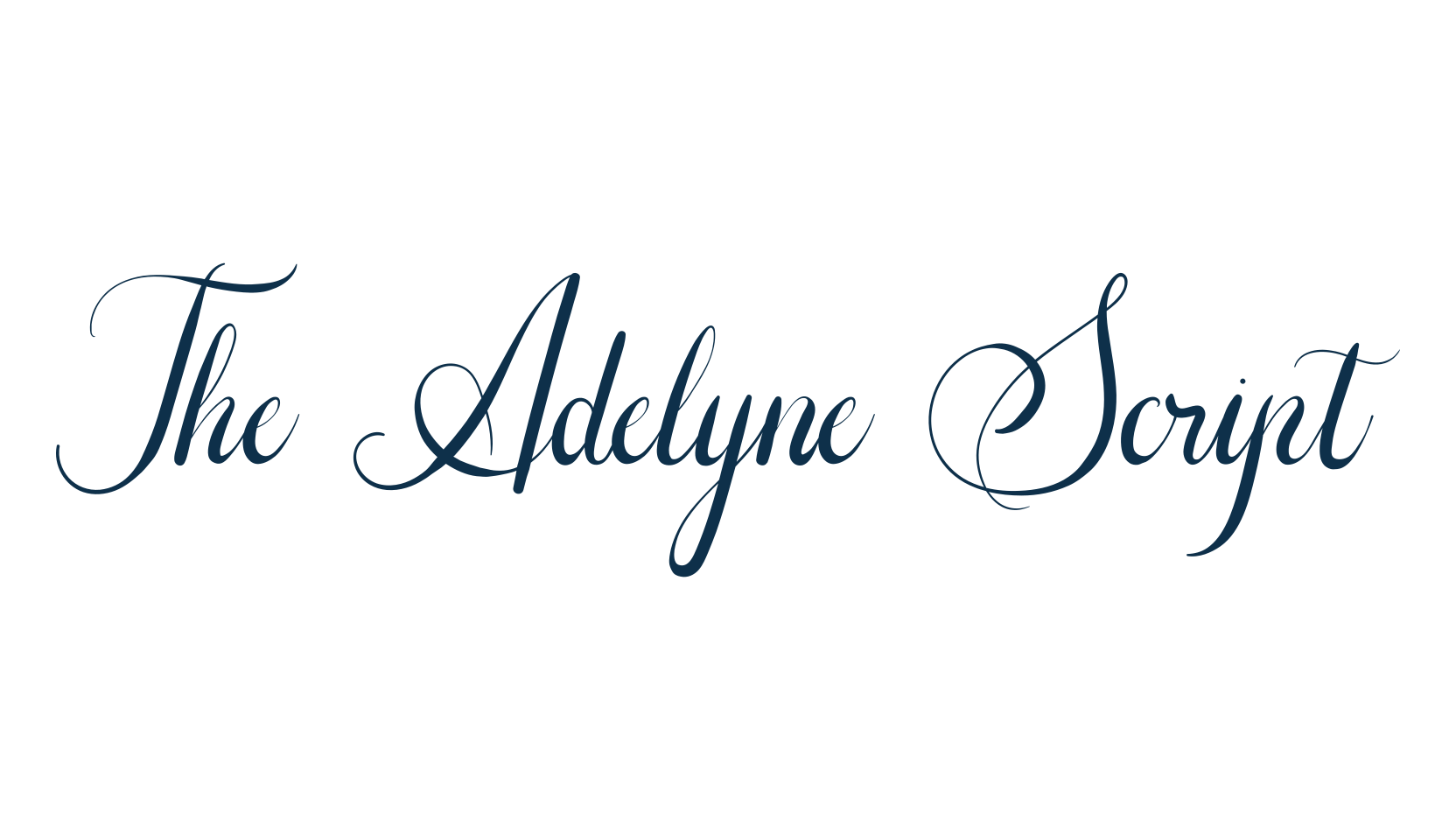 The Adelyne Script, script calligraphy fancy decorative font preview