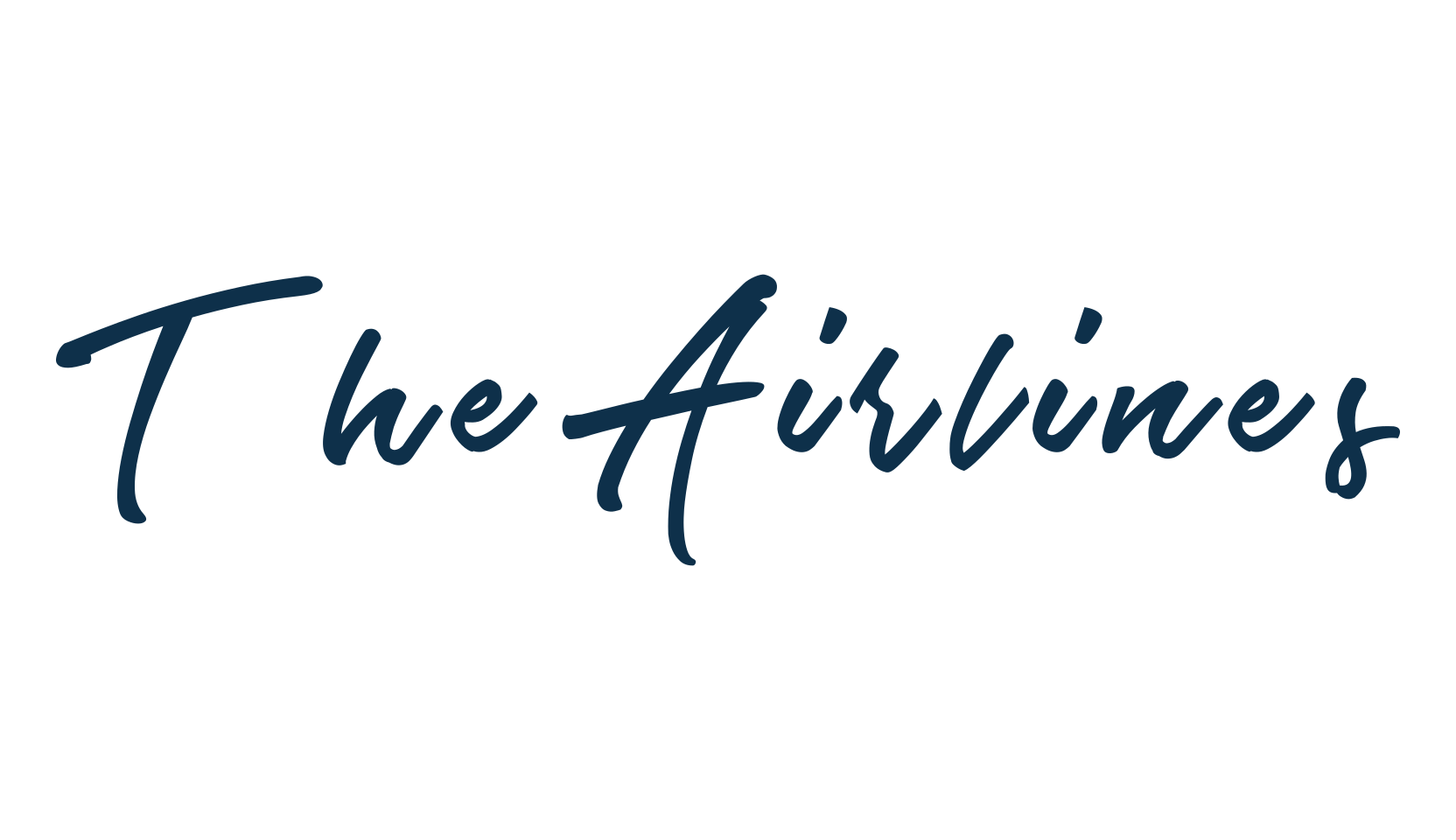 The Airlines, script brush fancy decorative calligraphy font preview