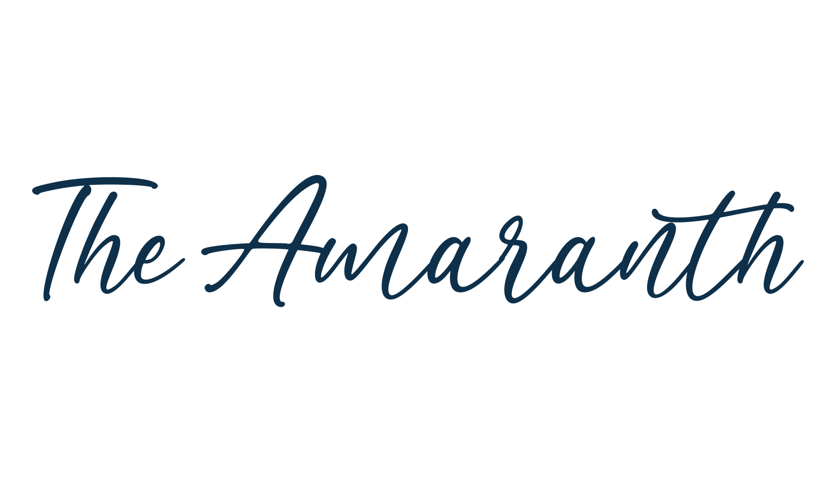 The Amaranth, script handwritten fancy decorative calligraphy font preview