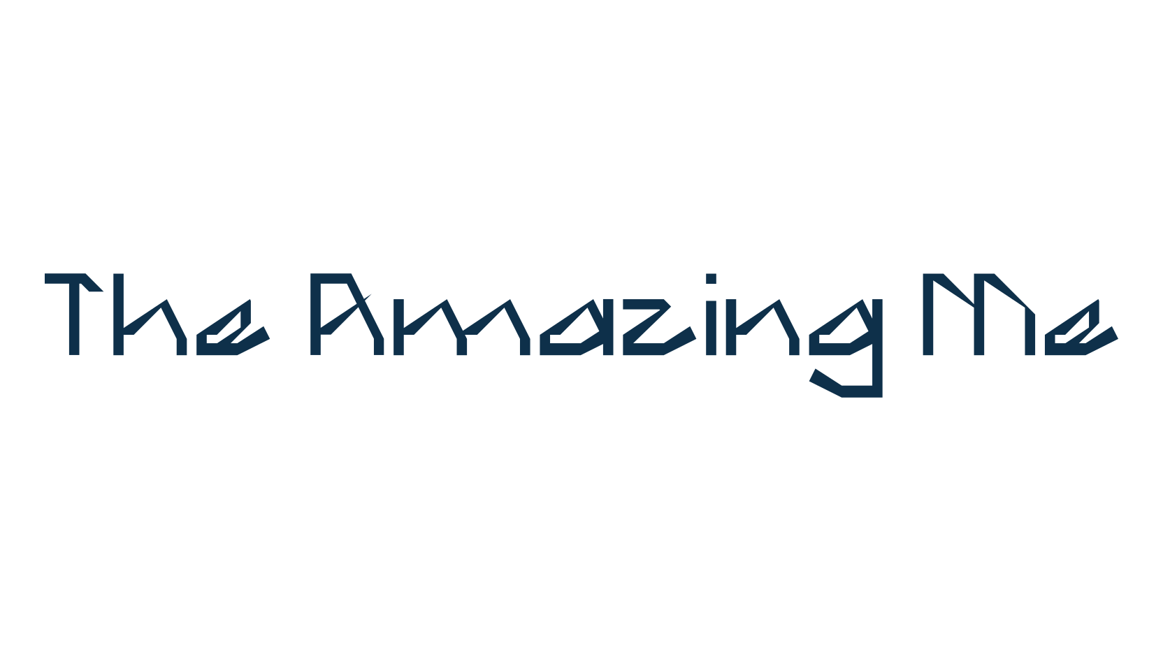 The Amazing Me, fancy various techno sci-fi font preview