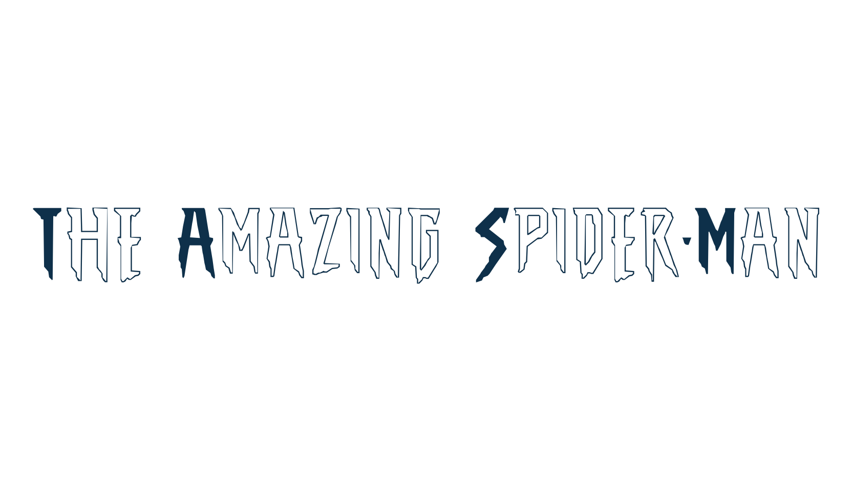The Amazing Spider-Man, fancy cartoon decorative comic font preview