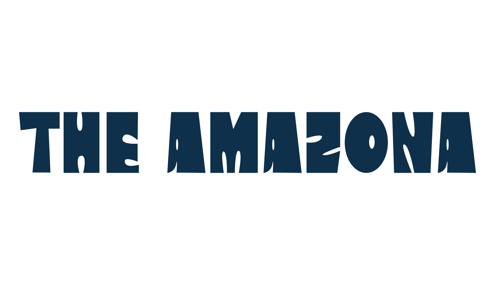 The Amazona, cartoon font preview