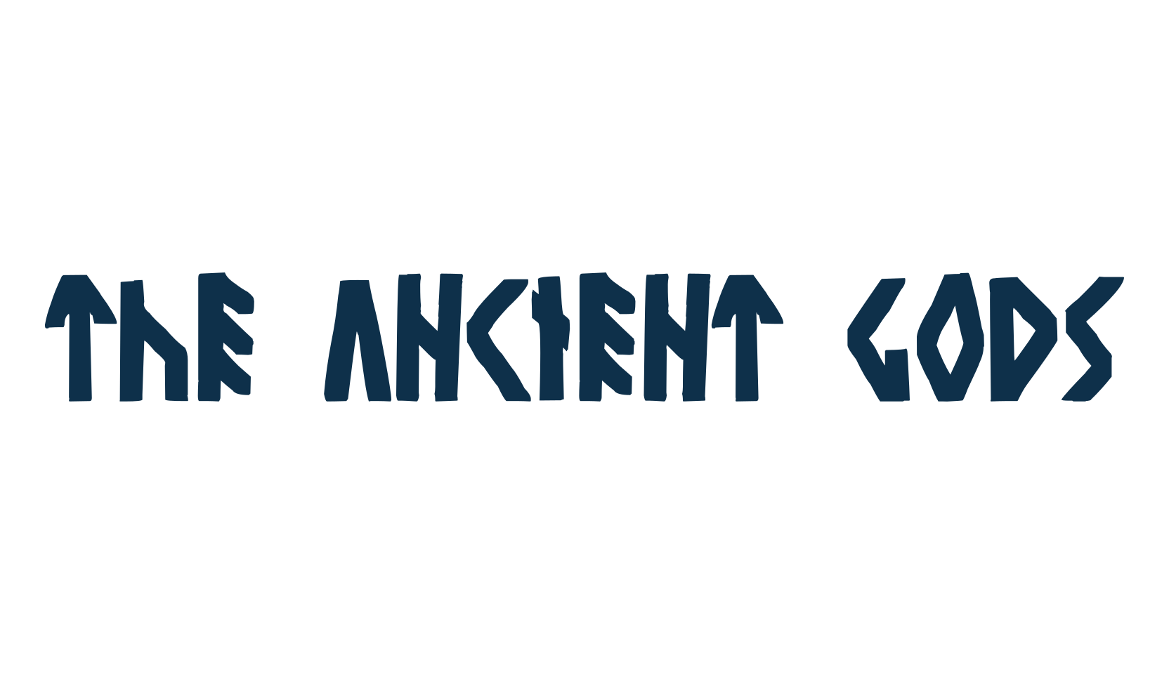 The Ancient Gods, fancy decorative font preview