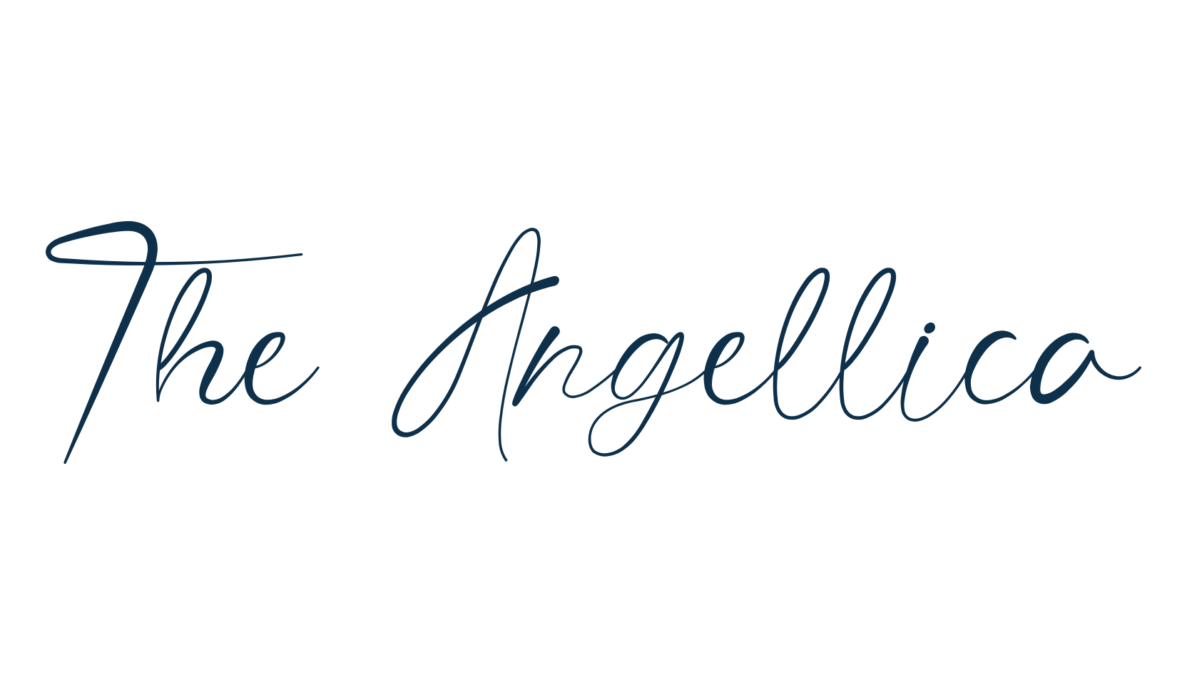 The Angellica, calligraphy font preview