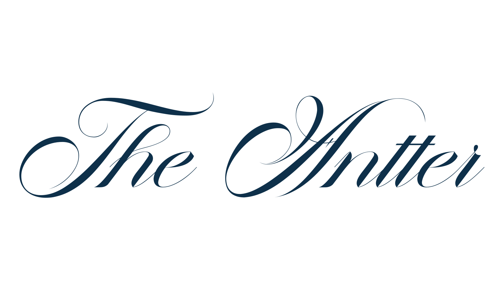 The Antter, script calligraphy fancy decorative font preview