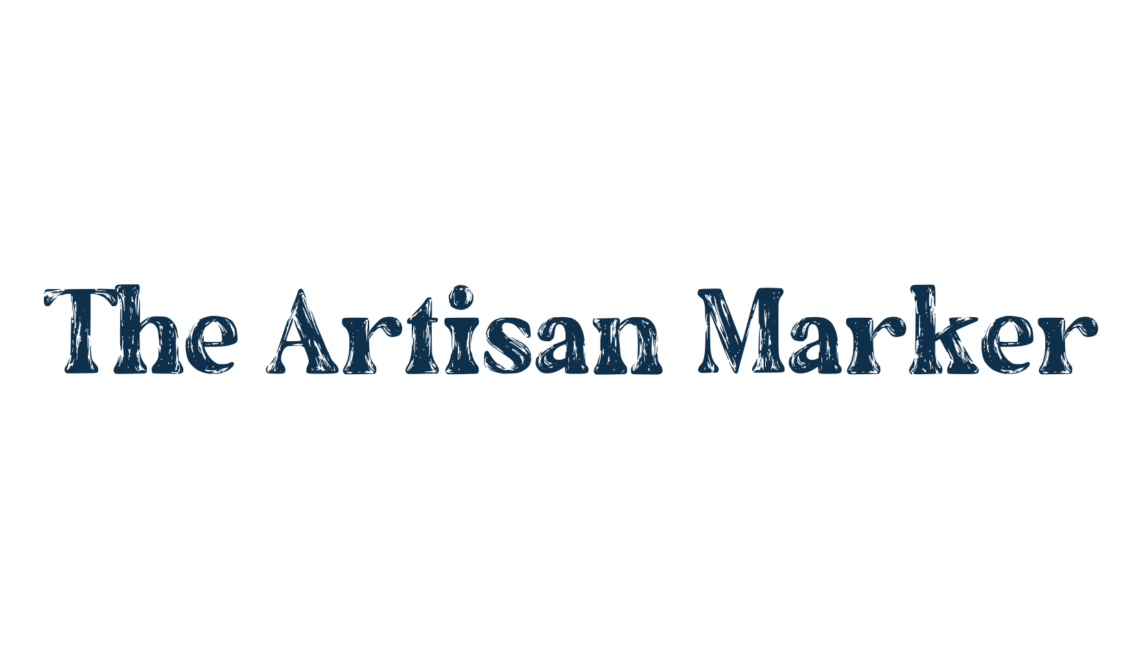 The Artisan Marker, fancy eroded decorative font preview