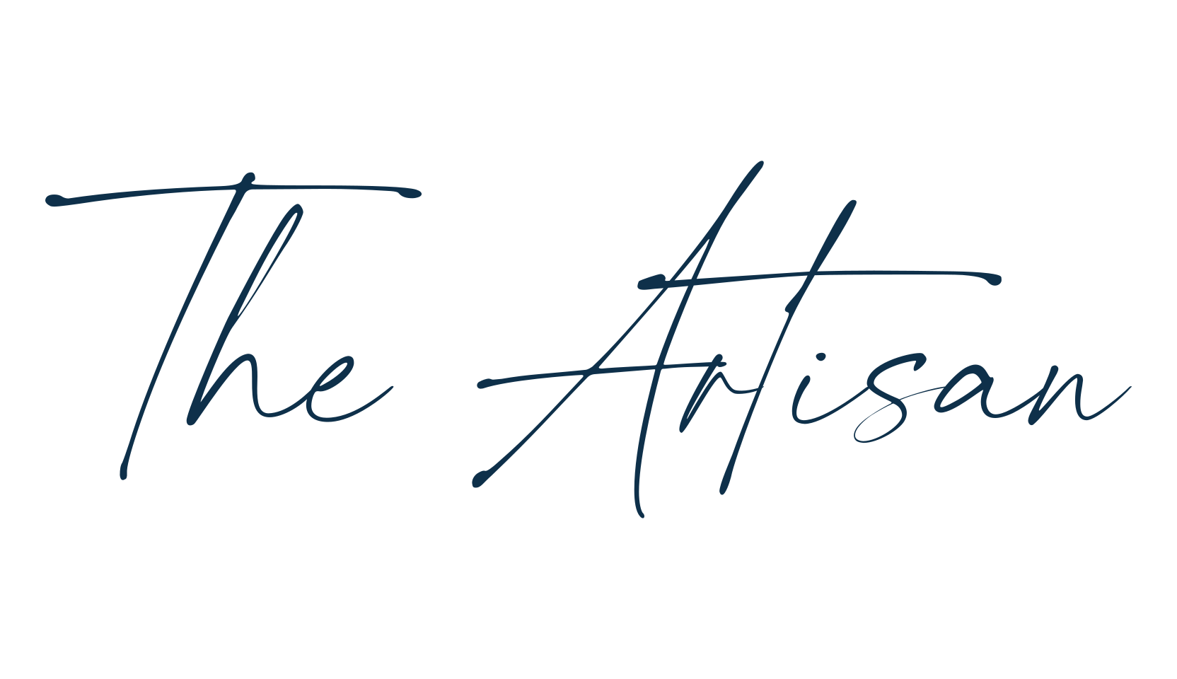 The Artisan, handwriting font preview
