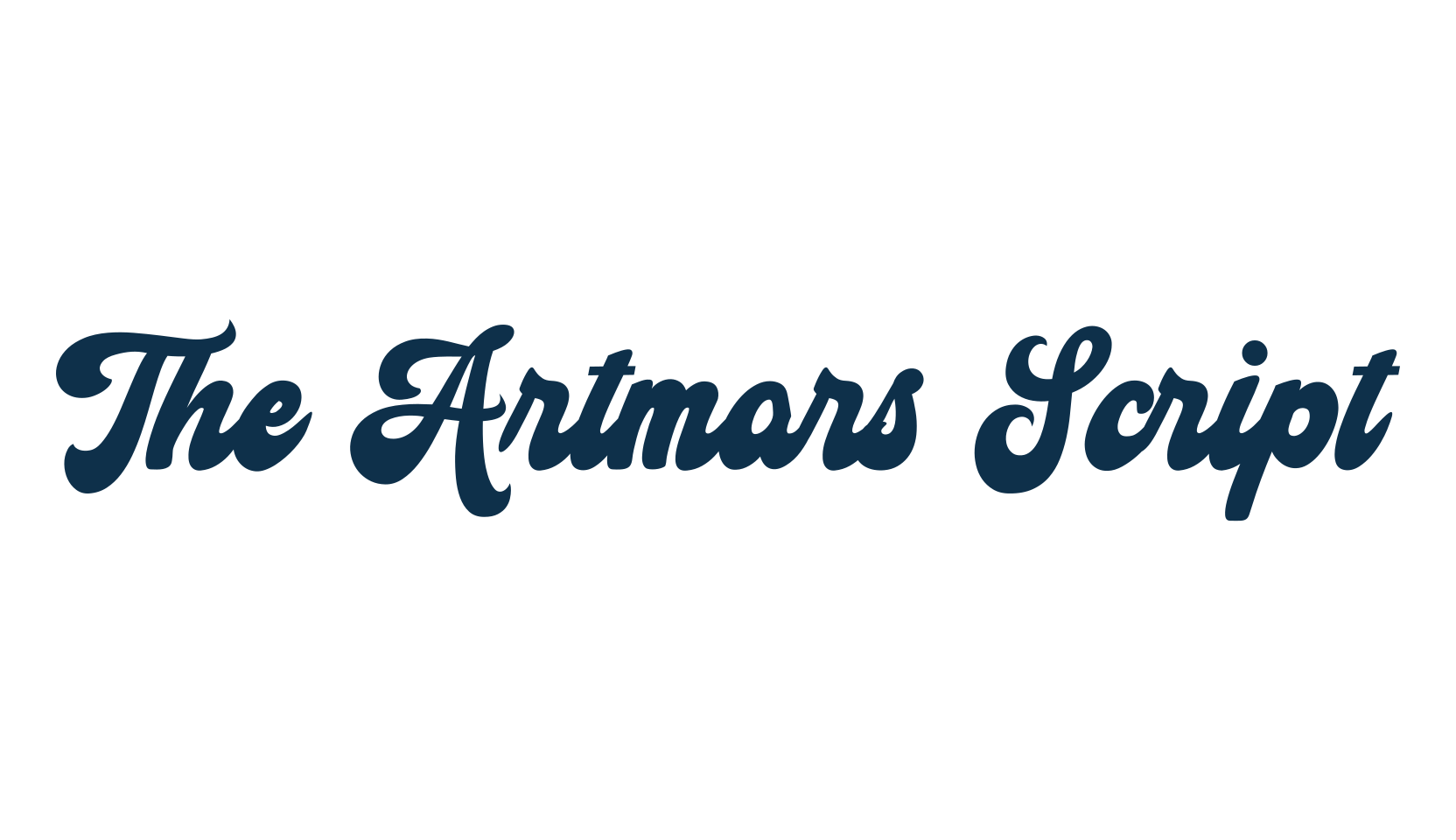 The Artmars Script, fancy old school decorative script calligraphy font preview