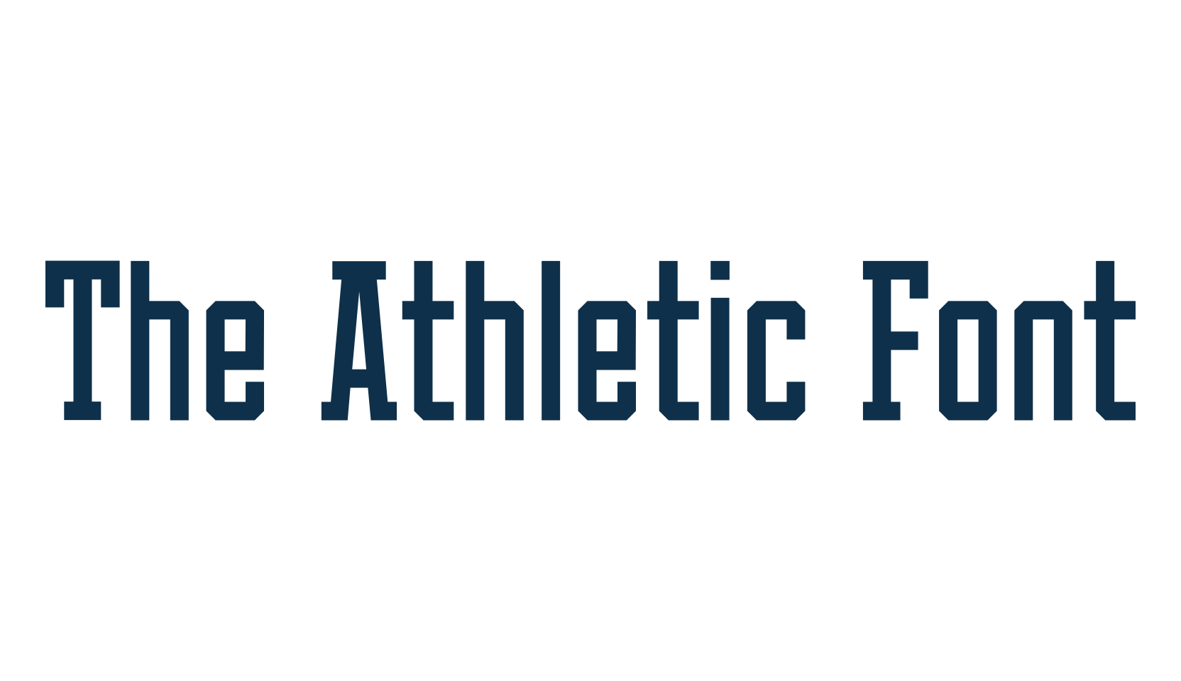 The Athletic Font, fancy old school decorative font preview