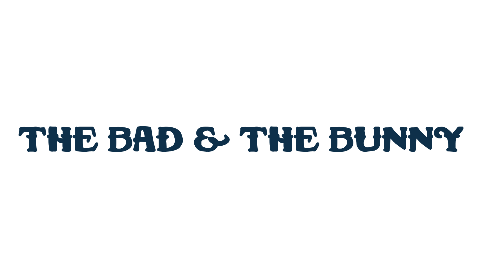 The Bad & The Bunny, fancy various decorative font preview