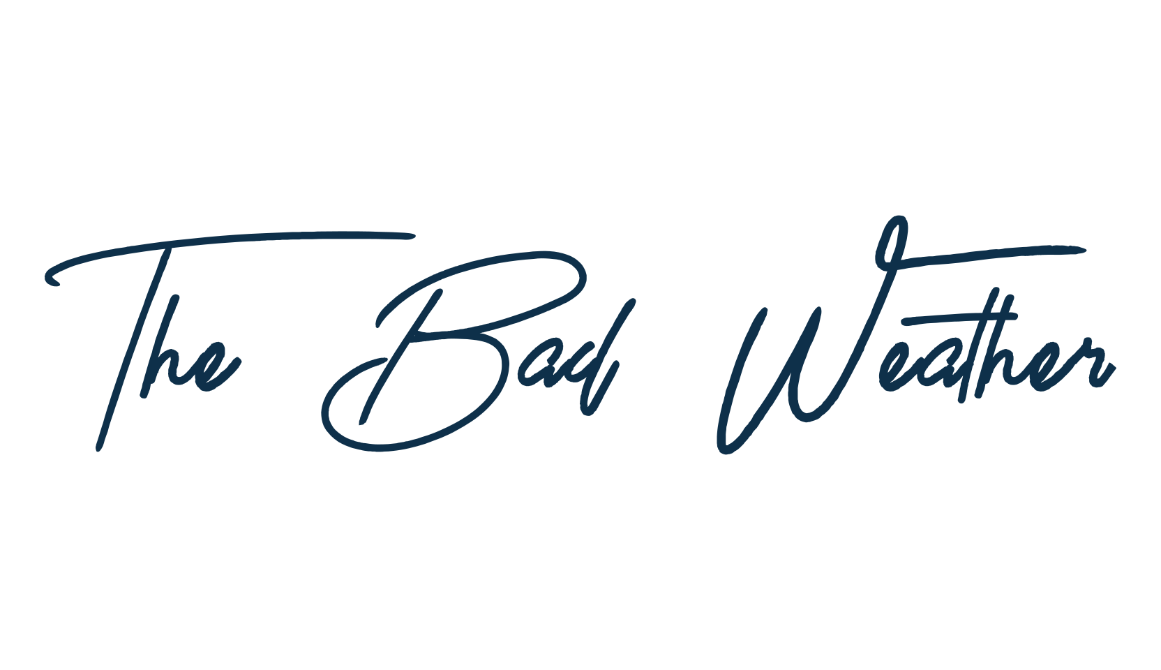The Bad Weather, script handwritten fancy decorative calligraphy font preview