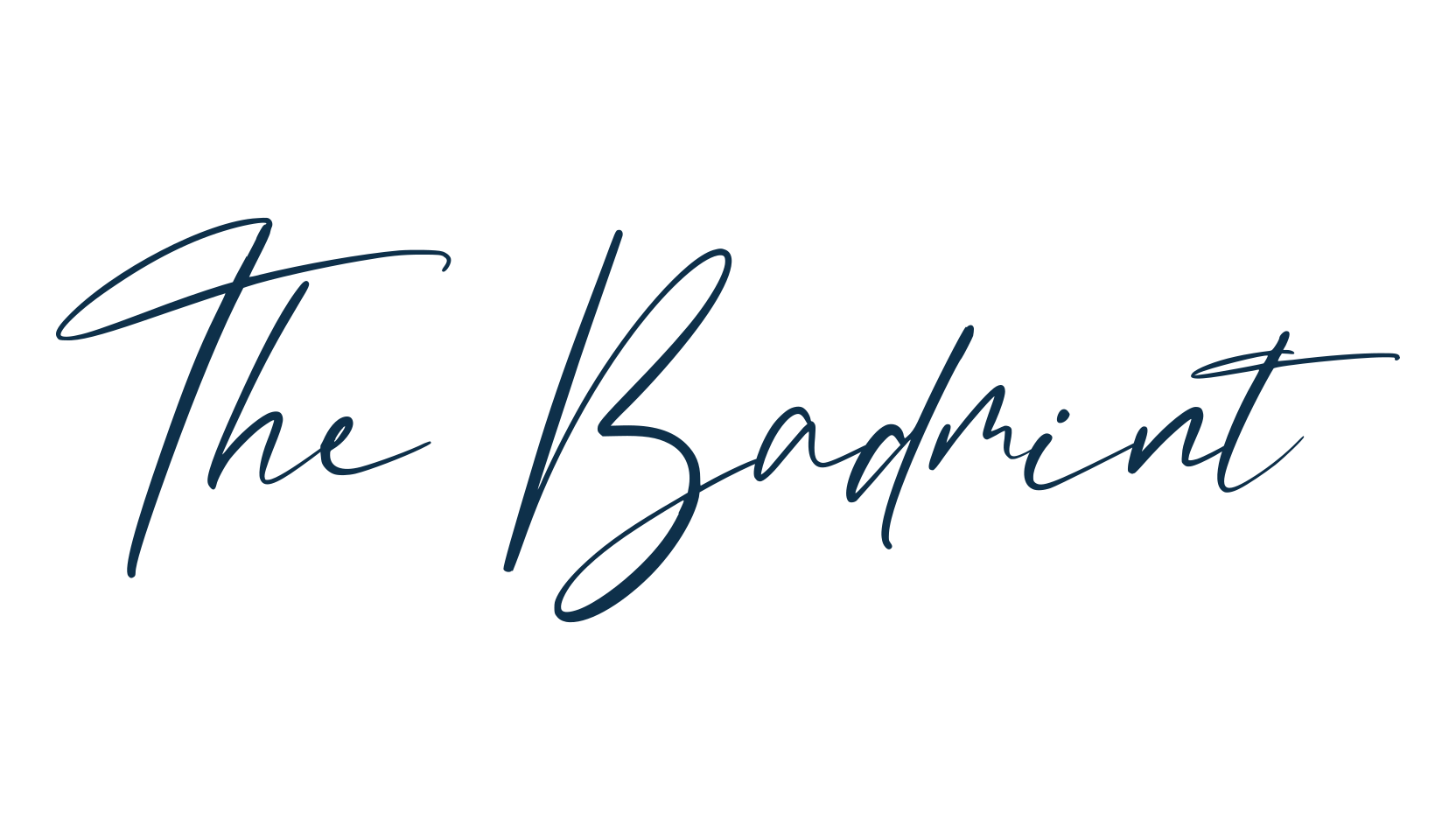 The Badmint, script handwritten fancy decorative calligraphy font preview