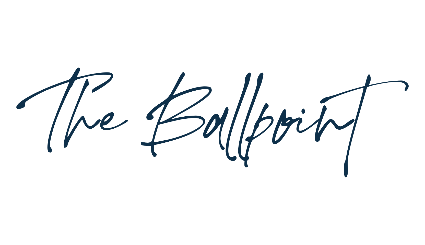 The Ballpoint, handwriting font preview