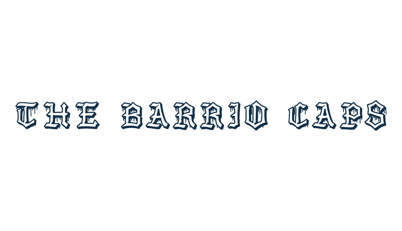The Barrio Caps, fancy various gothic font preview