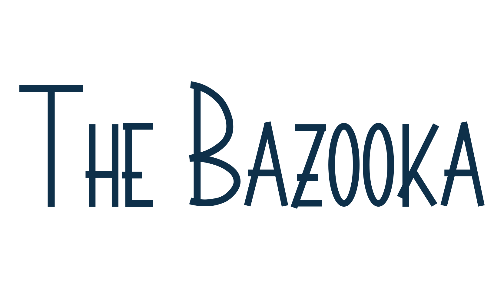 The Bazooka, fancy various decorative font preview