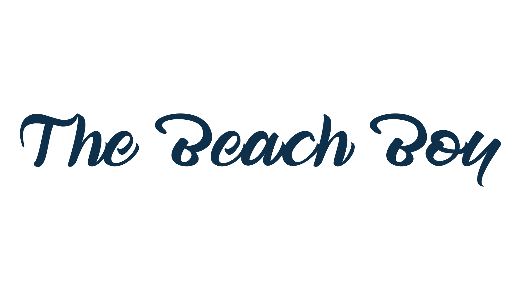 The Beach Boy, fancy various decorative script calligraphy font preview