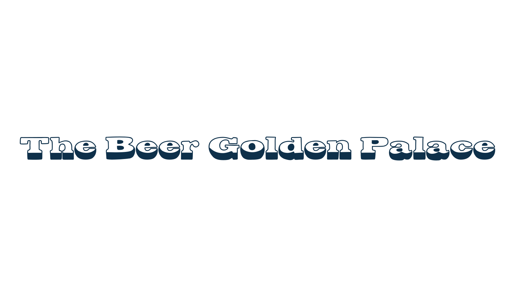 The Beer Golden Palace, groovy font preview