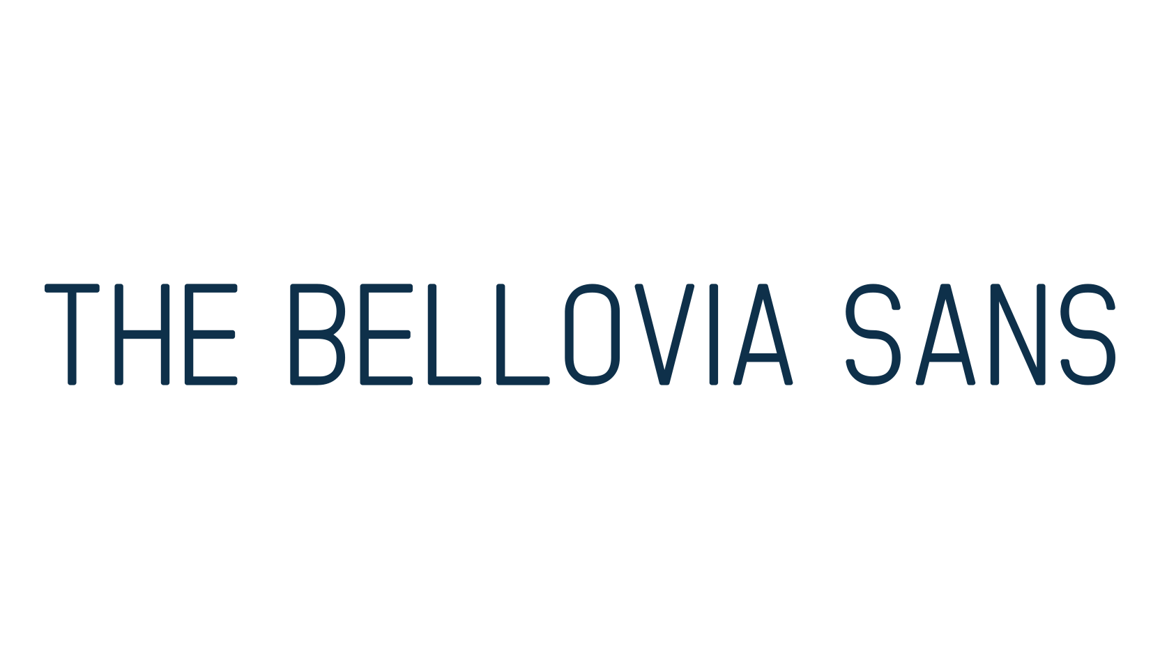 The Bellovia Sans, basic sans serif font preview
