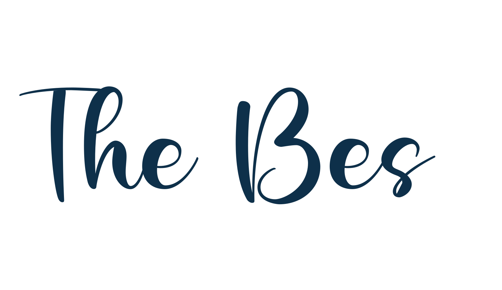 The Best, handwriting font preview