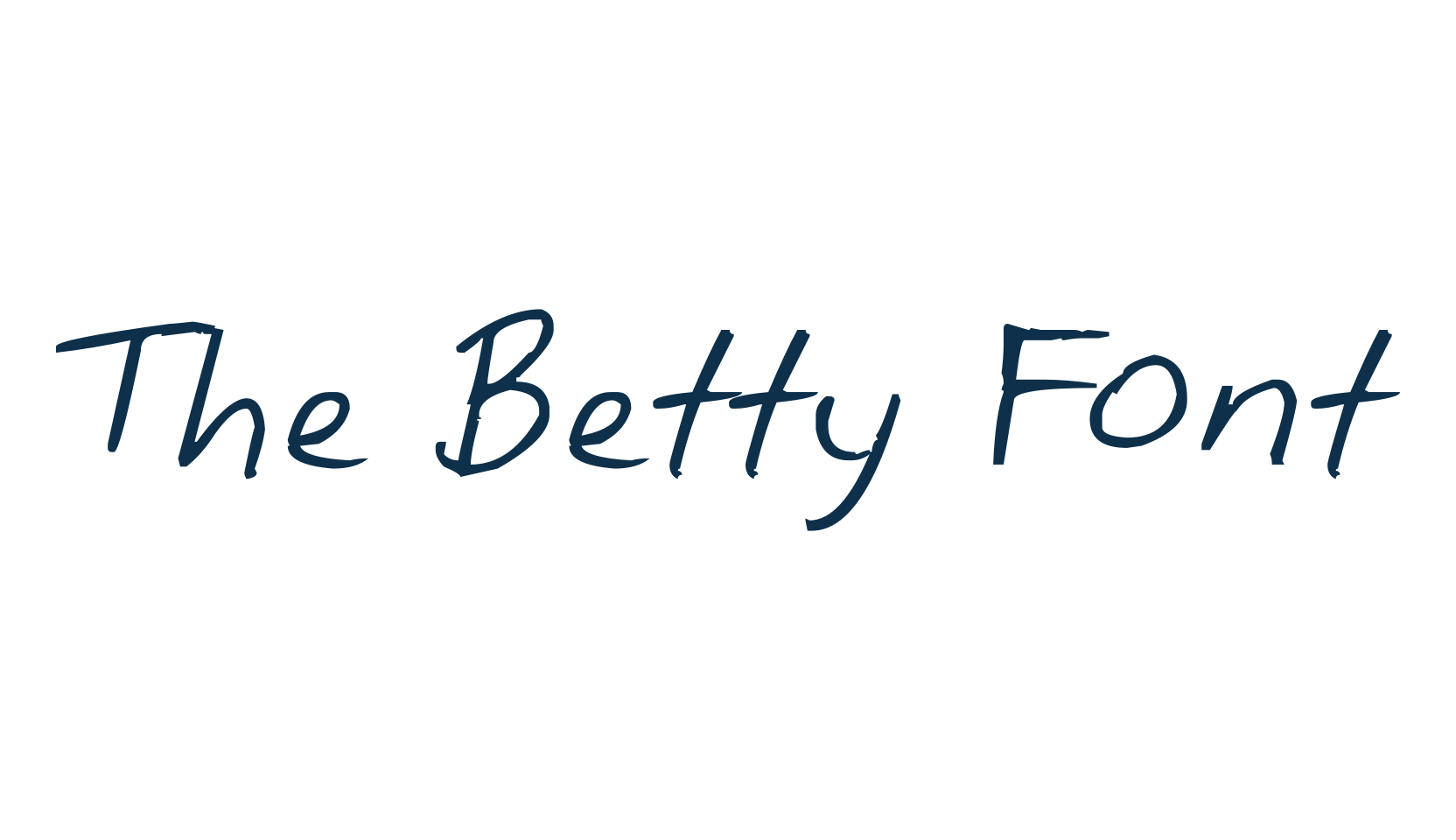 The Betty Font, script handwritten fancy decorative calligraphy font preview