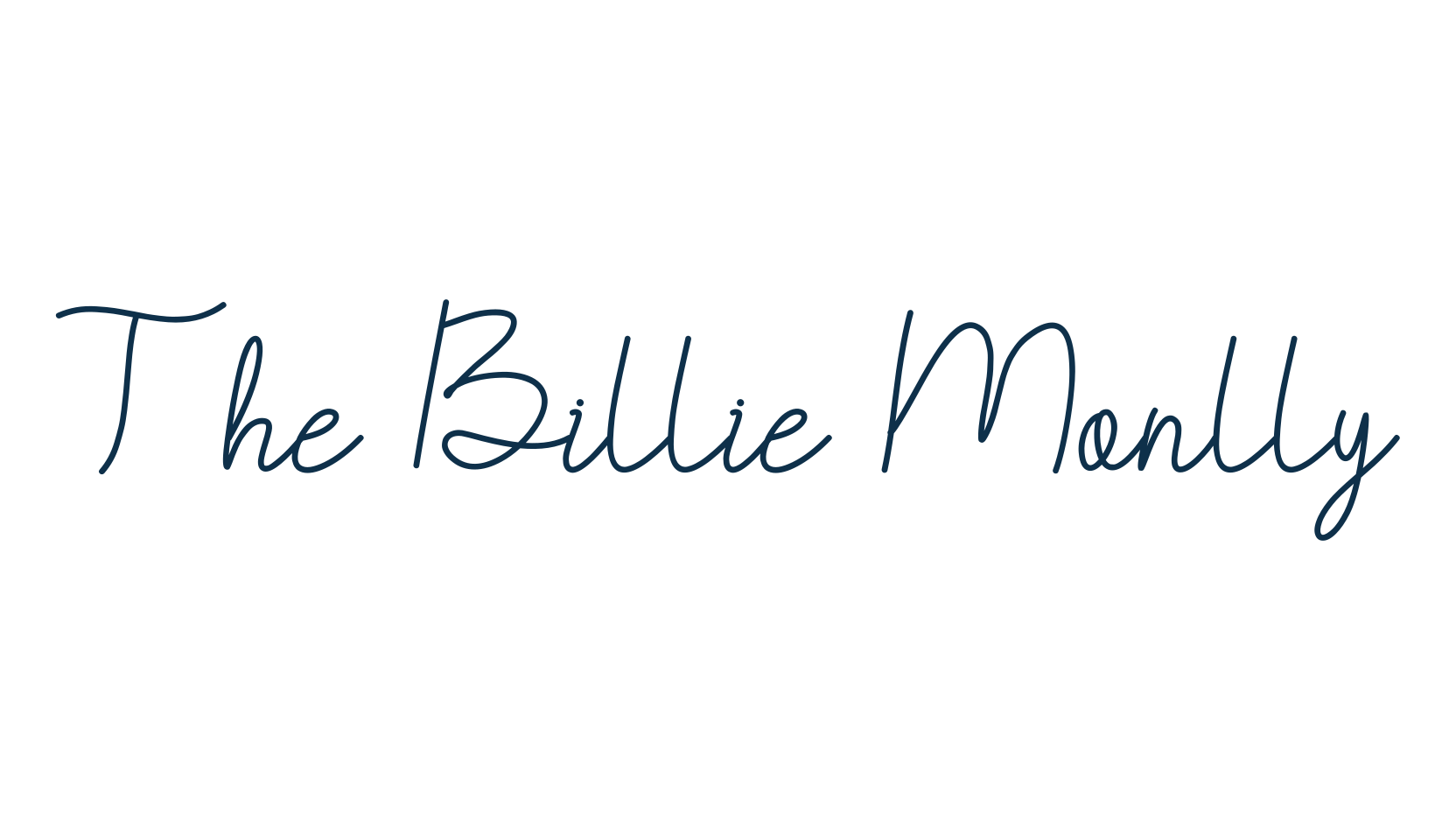 The Billie Monlly, script handwritten fancy decorative calligraphy font preview