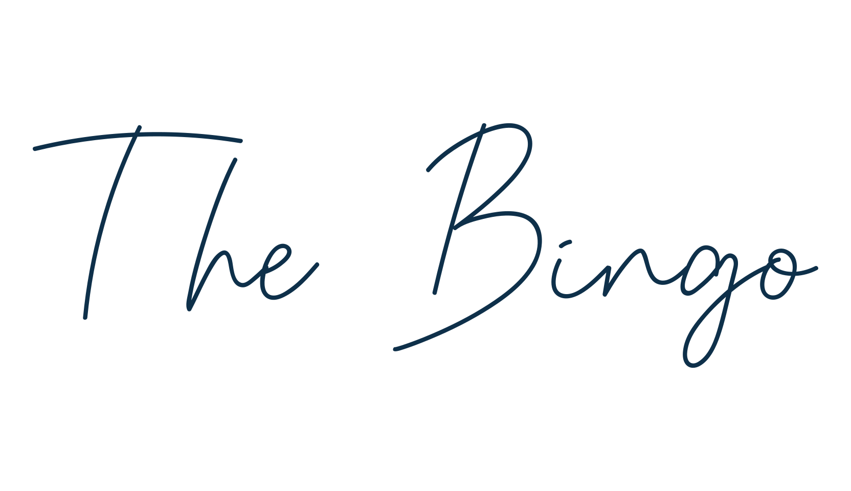 The Bingo, handwriting font preview