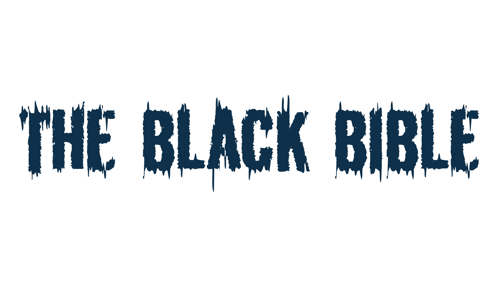 The Black Bible, holiday halloween fancy decorative horror font preview