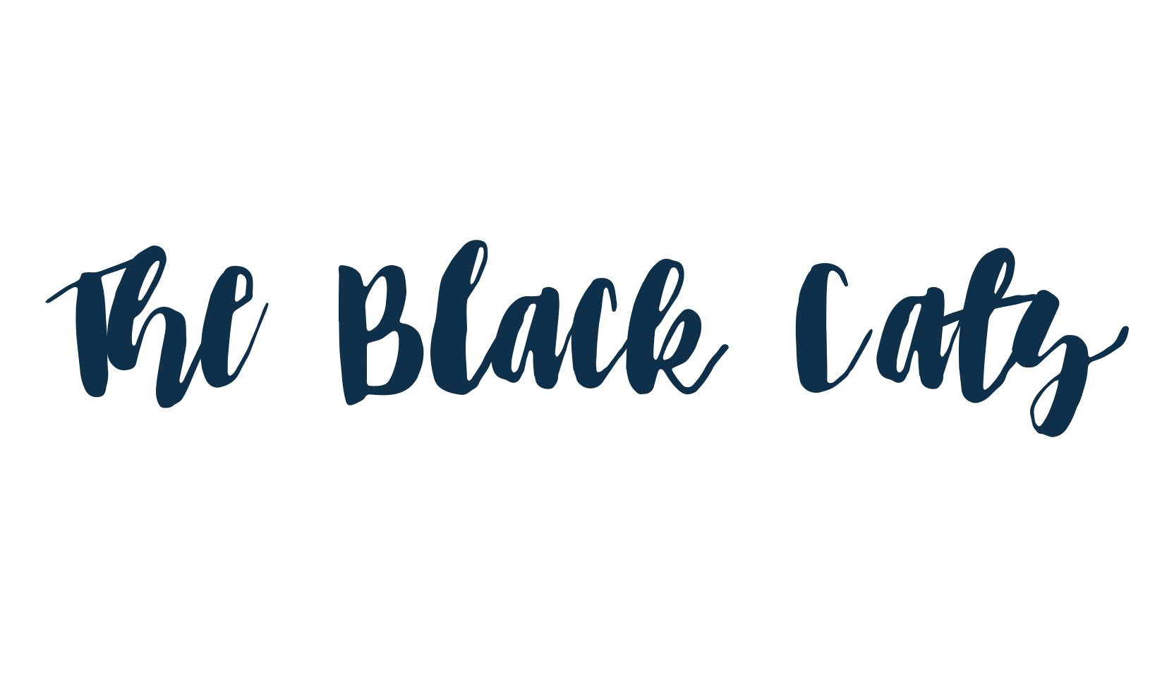 The Black Cats, script brush fancy decorative calligraphy font preview