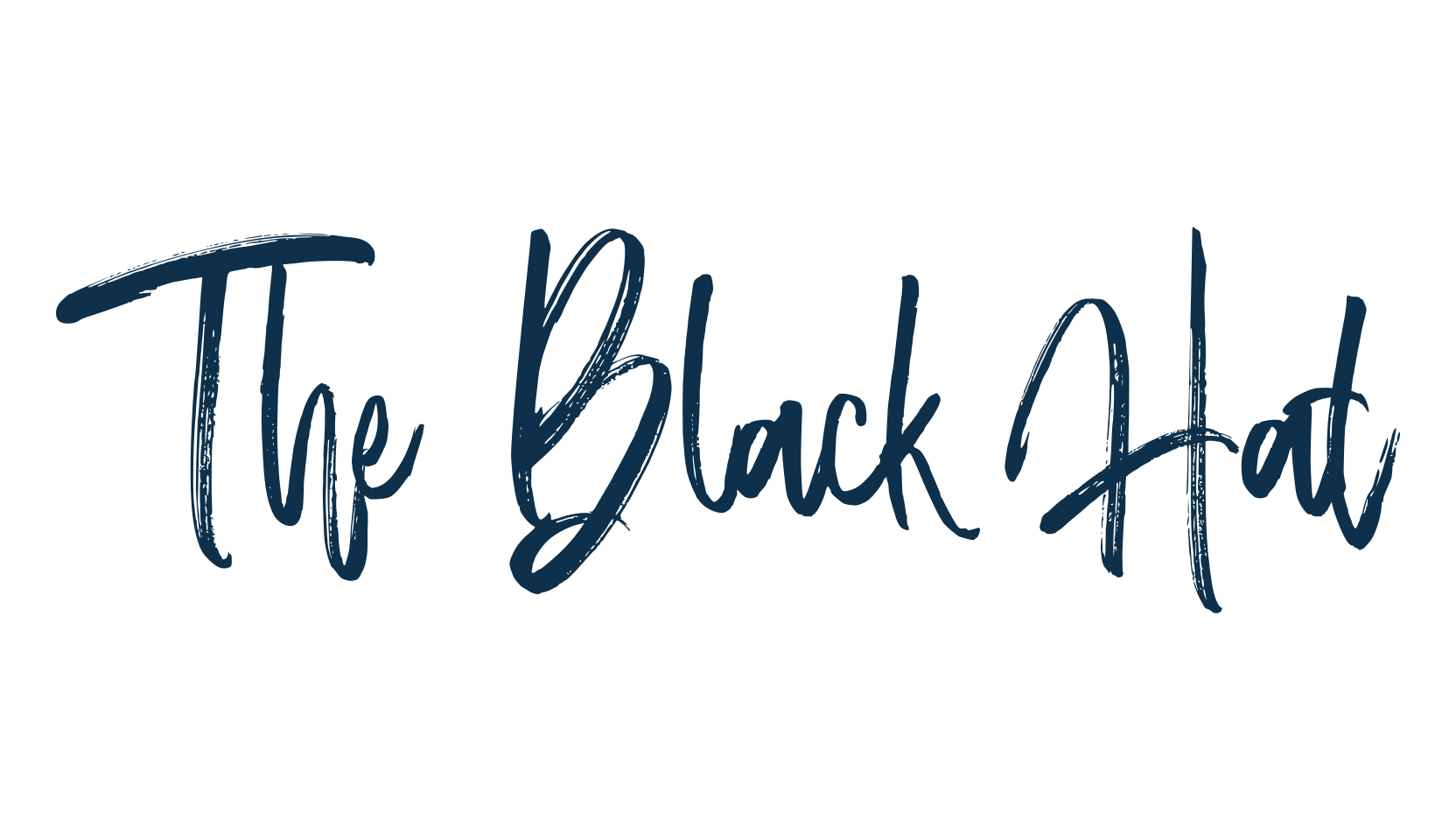 The Black Hat, script brush fancy decorative calligraphy font preview