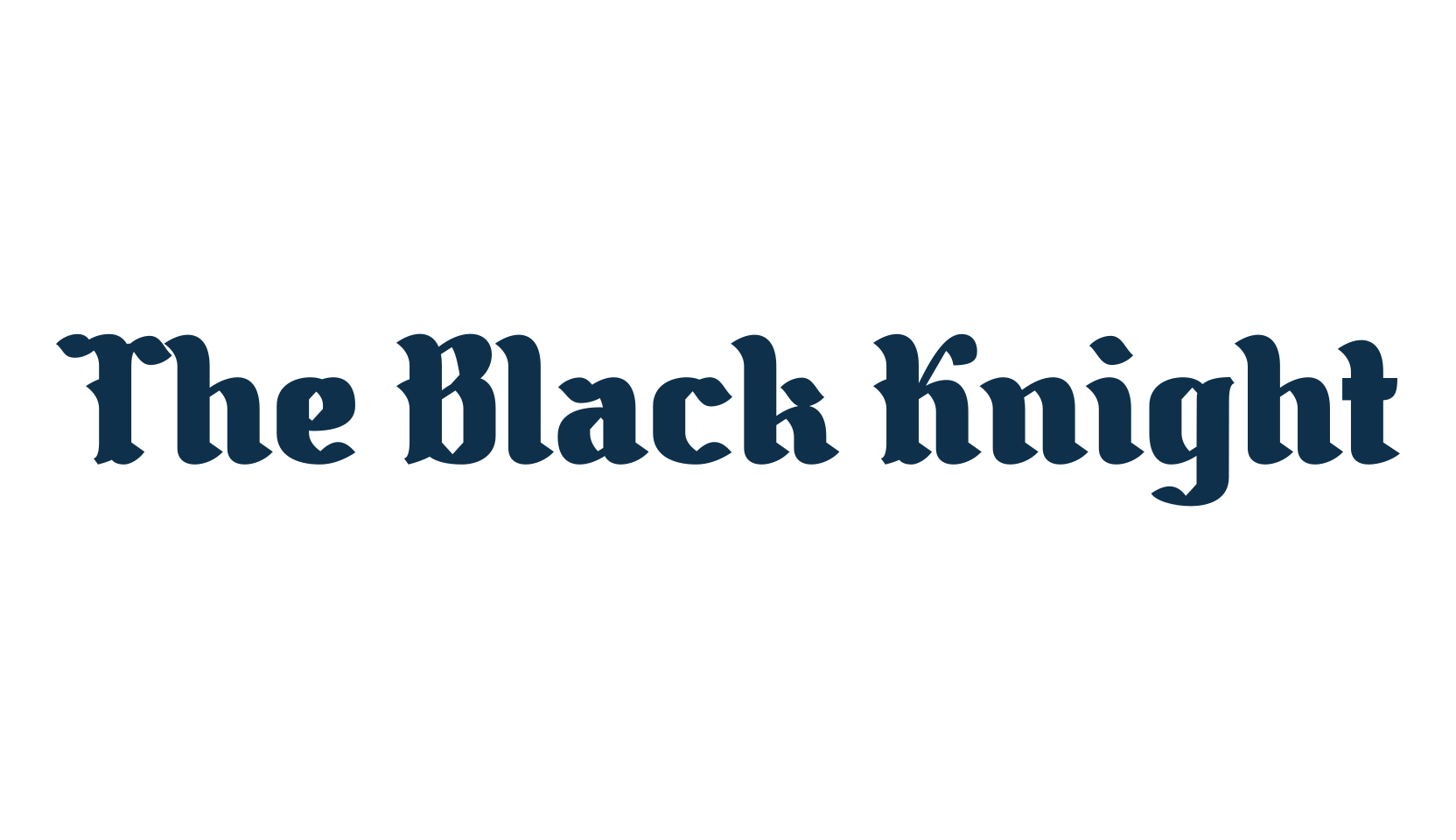 The Black Knight, modern font preview