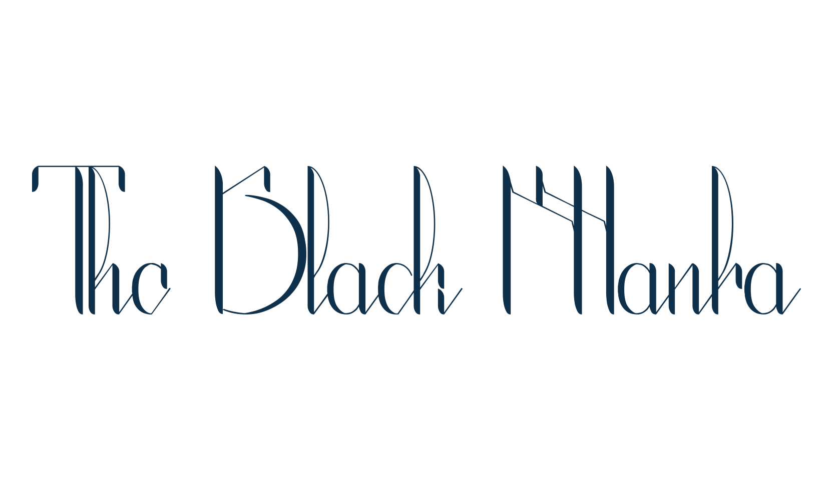 The Black Manba, fancy various decorative script calligraphy font preview