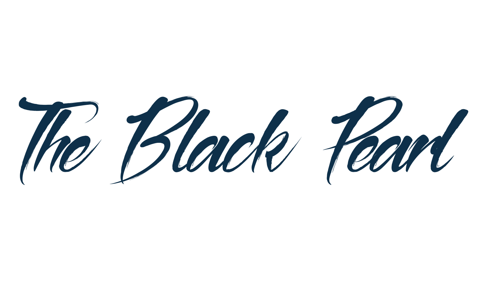 The Black Pearl, calligraphy font preview