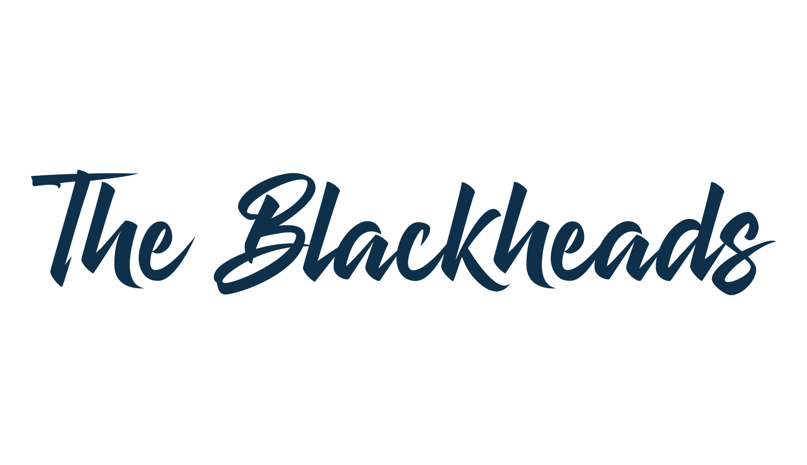 The Blackheads, handwriting font preview