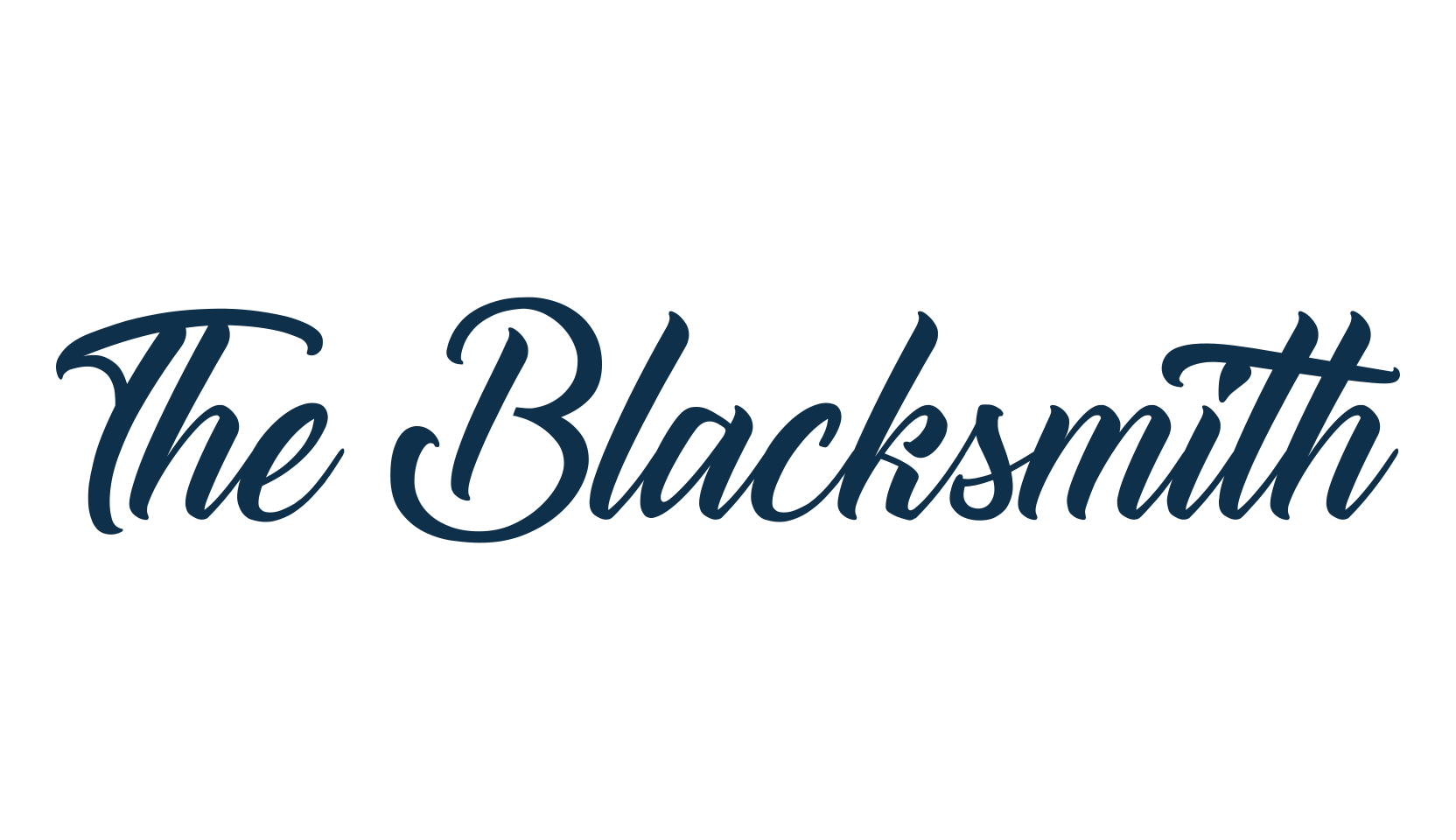 The Blacksmith, calligraphy font preview