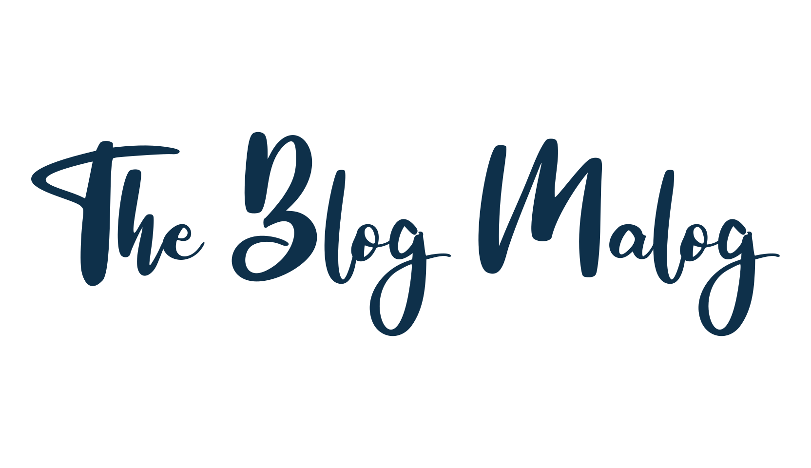 The Blog Malog, brush font preview